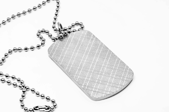 Promotional dog tag necklace