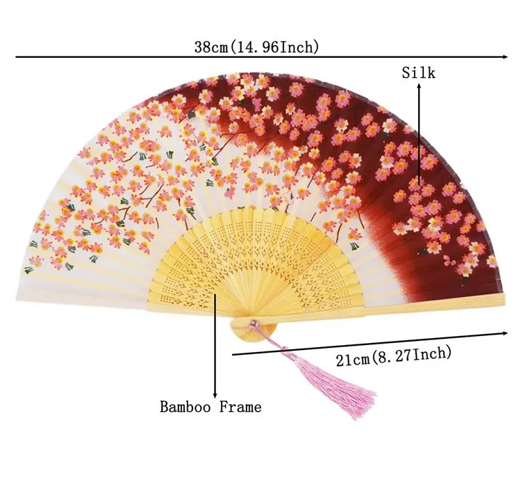 Promotional bamboo folding fans