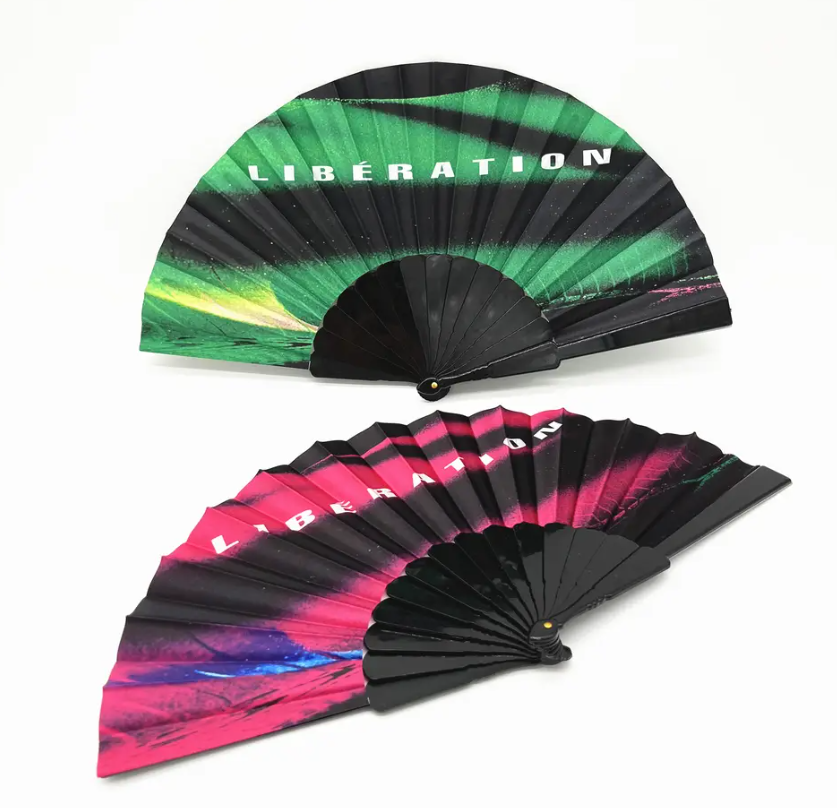 Mini plastic hand fan