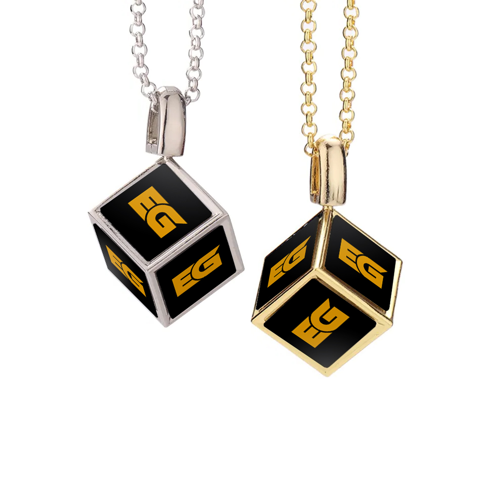 Cube necklace black